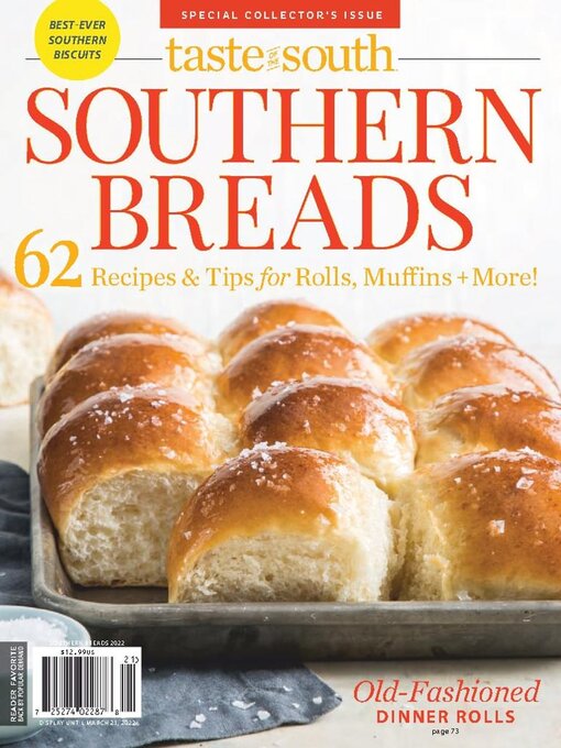 Cover image for Taste of the South: Southern Breads 2021